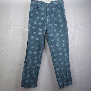 Carhartt x Stray Rats Smith Pants Men's 30×32 Duck Blue Denim Graphic Print Jean